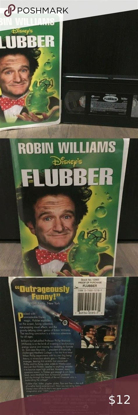 Disney Flubber Vhs Tape With Clamshell Halloween Pins Disney Halloween