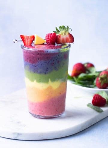 Amazing Rainbow Smoothie Recipe Mocktail Net