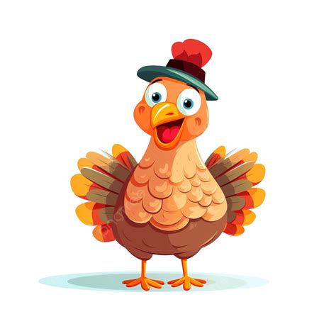 Happy Thanksgiving Day Flat Turkey Character Illustration Thanksgiving Day Thanksgiving Food