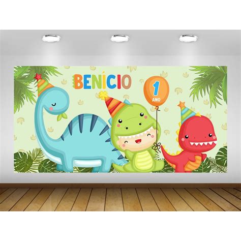 Painel De Festa Dinossauro Amigo Decora O Infantil Shopee Brasil