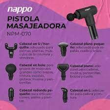 PISTOLA MASAJEADORA CON 6 PUNTAS NAPPO NPM070