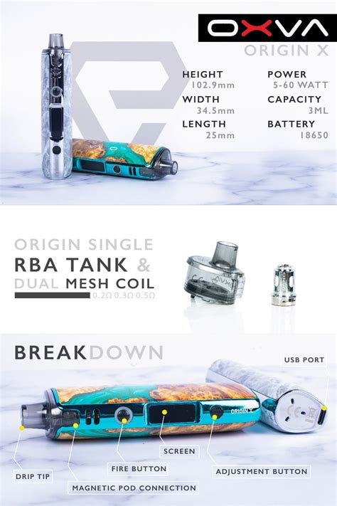 oxva origin   pod mod kit