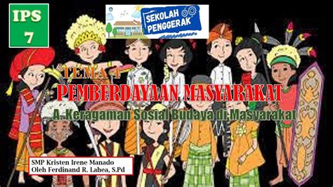 Tema 04 A Keragaman Sosial Budaya Di Masyarakat IPS Kelas Sekolah