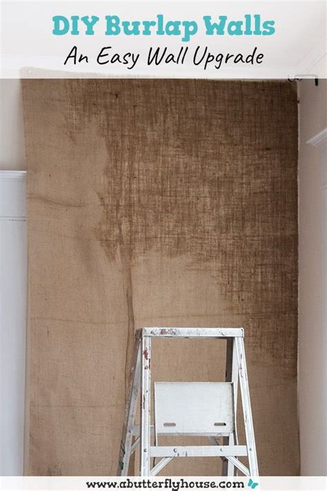 Ever Thought About Hanging Burlap On Your Walls Check Out This Post On