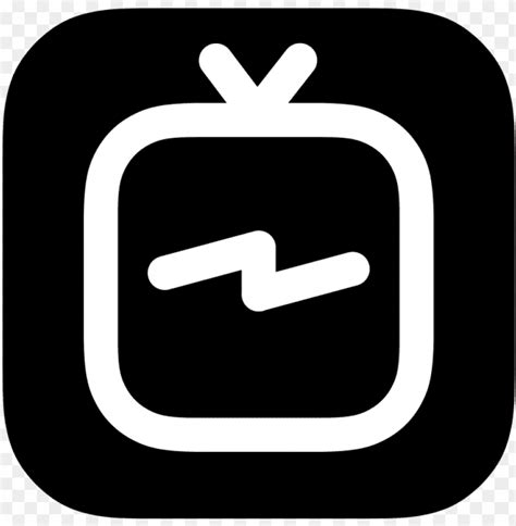 Free download | HD PNG igtv logo icon black and white instagram tv logo ...