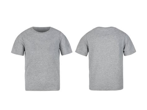 Plain Gray T Shirt Front And Back