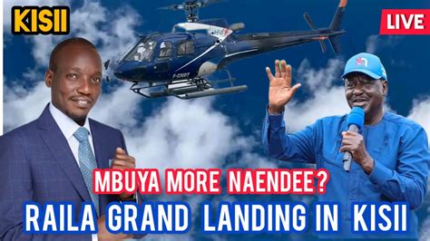 RAILA IN KISII GRAND LANDING DESPITE KISII LEADERS REJECTING HIM