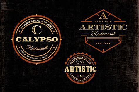 10 Free Vintage Logo & Badge Template Collections