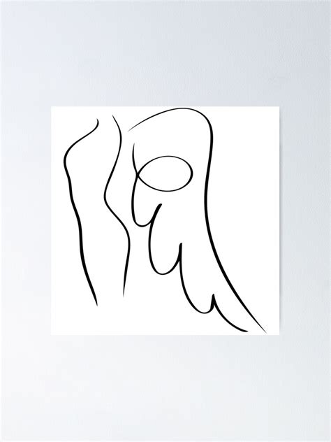 "Angel Line Art - Minimalist" Poster for Sale by Zcared | Redbubble