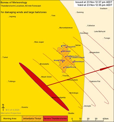 Bom Issues Region Wide Warning For Thunderstorms Hail And Strong Winds