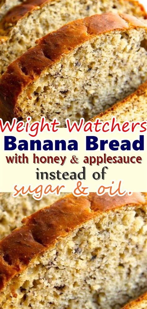 Weight Watchers Banana Bread Recipe With Applesauce Banana Poster