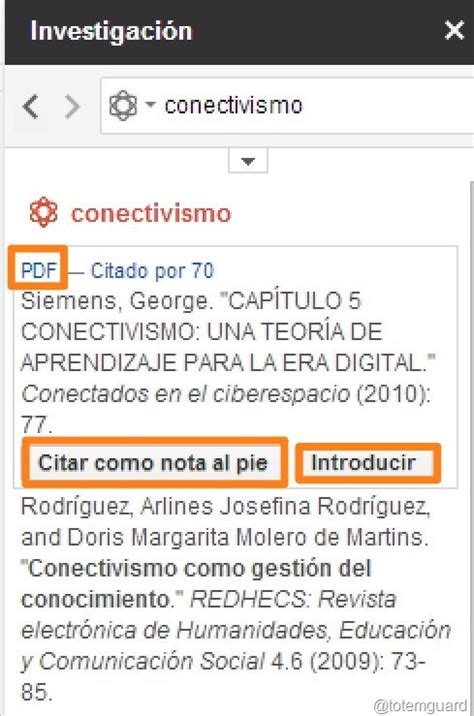 Revisiones bibliográficas TyO Web Google Drive como herramienta de