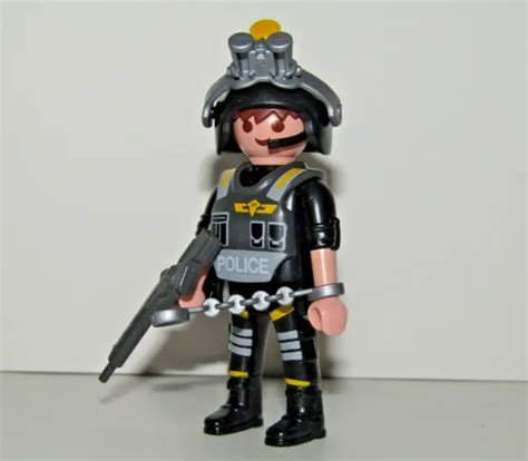 Playmobil Special Operations Police Avec Mitrailleuse Et Menottes Eur