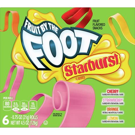 Betty Crocker Fruit by the Foot, Starburst Flavors Variety Pack 6 ct 4. ...