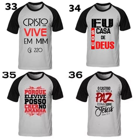 kit 20 camisetas masculinas evangélicas dizeres evangelicos