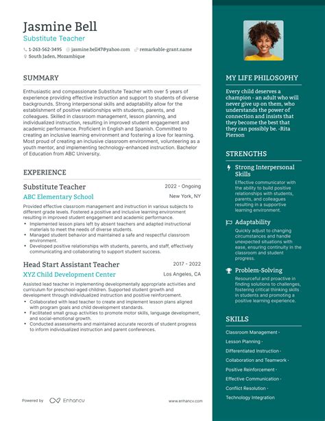 3 Substitute Teacher Resume Examples How To Guide For 2024