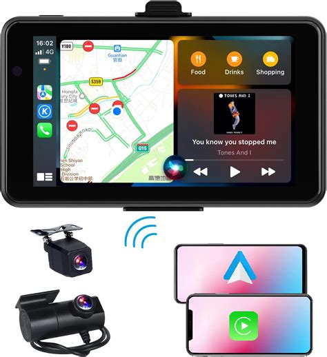 Amazon Wizanic Portable Car Radio With Wireless Apple Carplay