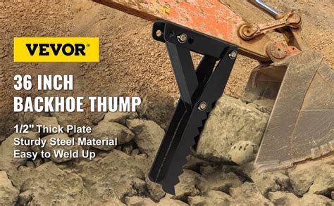 Vevor Inch Backhoe Excavator Thumb Attachments Adjustable Extreme