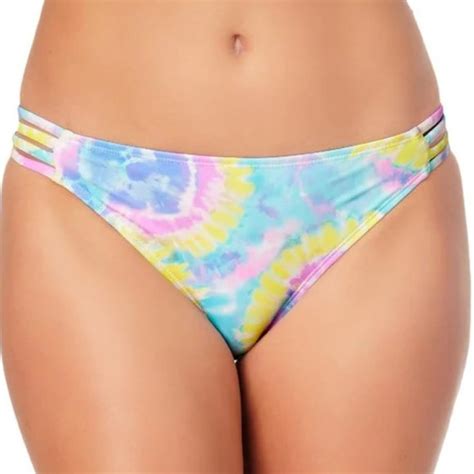 California Waves Swim California Waves Tiedye Strappy Bikini Swim