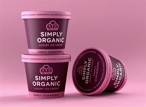 Simply Organic Ice Cream on Behance