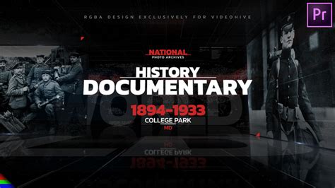 History Documentary | Promo, Premiere Pro Templates | VideoHive