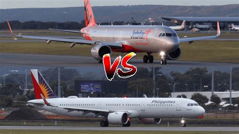 Jetstar Airbus A321Neo vs Philippines Airbus A321Neo Engine Takeoff Sound! - YouTube