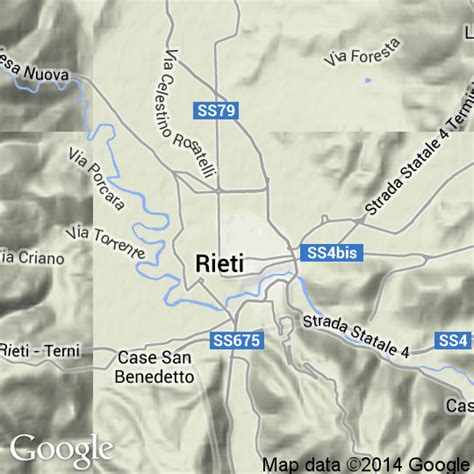 Mappa Di Rieti Cartine Stradali E Foto Satellitari