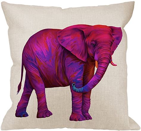 Amazonsmile Hgod Designs Elephant Pillow Cover Decorative Throw Pillow