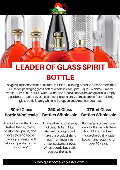 Wholesale Glass Liquor Bottles Manufacturer Bulk Spirit Bottle Supplier Glass Liquor Bottles