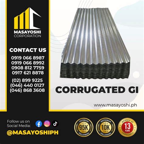 Corrugated G I Roofing Yero Galvanized Iron Corrugated