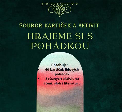 Materiál Hrajeme si s pohádkou soubor kartiček a aktivit