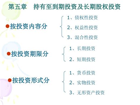 第五章 持有至到期投资及长期股权投资word文档在线阅读与下载无忧文档