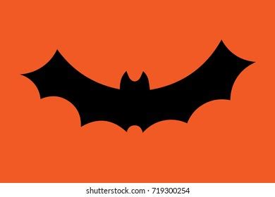 Set Flying Bat Silhouettes Isolated On Stock Vector Royalty Free