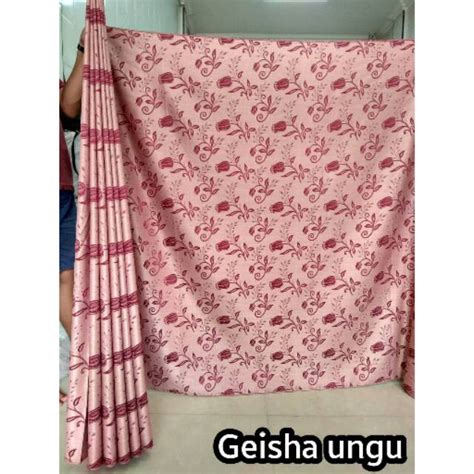 Jual Kain Gordyn Gorden Hordeng Jendela Curtain Lebar Kecil 1 4m Batik