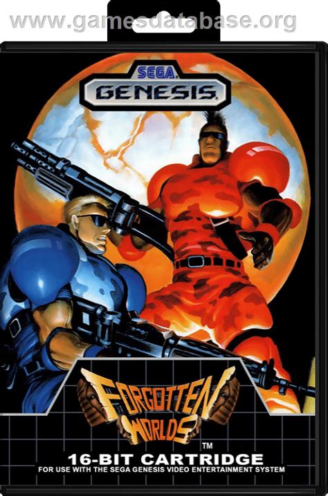 Forgotten Worlds Sega Genesis Artwork Box