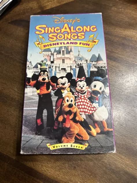 Disney S Sing Along Songs Disneyland Fun Vhs Buy Get Free