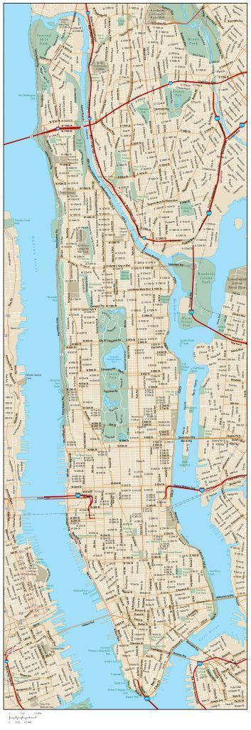 Sureste Enjuague Bucal Alianza Mapa De Calles De Manhattan Nueva York