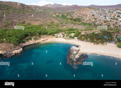 Aerial View Of Tarrafal Beach In Santiago Island In Cape Verde Cabo