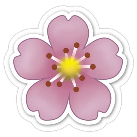 "Pink Flower Emoji" Stickers by Brogy2323 | Redbubble