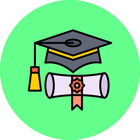 Graduation Cap Creative Icon Design 16012440 Vector Art at Vecteezy