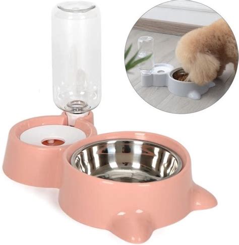 Mangeoires De Nourriture Pour Chat Ou Petit Chien Et Distributeur D Eau