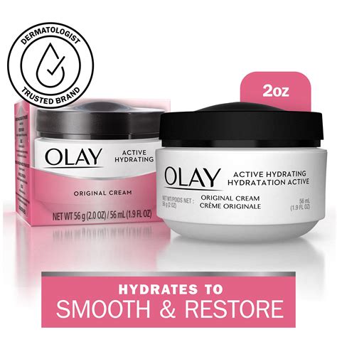 Olay Active Hydrating Face Cream For Women Fights Fine Lines