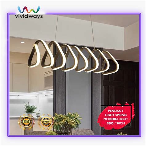 K Vividways Pendant Light Spring Modern Lighting Pl Cm Shopee