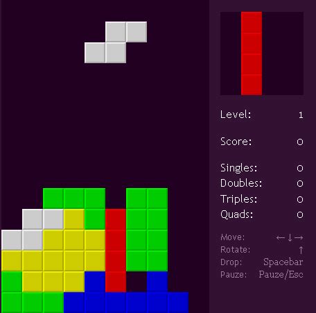 Online tetris - biofalas