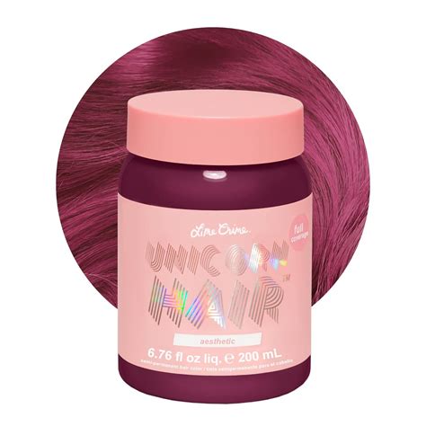 Buy Lime Crime Unicorn Hair Semi Permanent Hair Dye Aesthetic Mauve Fantasy Hair Color 67