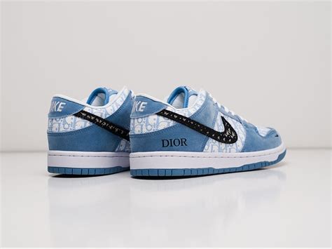 Кроссовки Dior X Nike Sb Dunk Low цвет Голубой купить по цене 4990