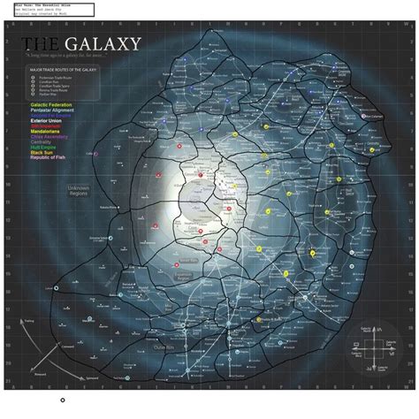 The Current Galaxy Map For Star Wars