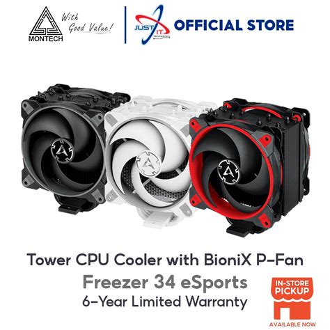 Arctic Freezer Esports Duo Tower Cpu Cooler With Bionix P Fan Grey