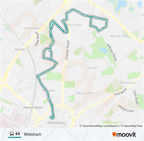 44 Route Schedules Stops Maps Wrexham Updated