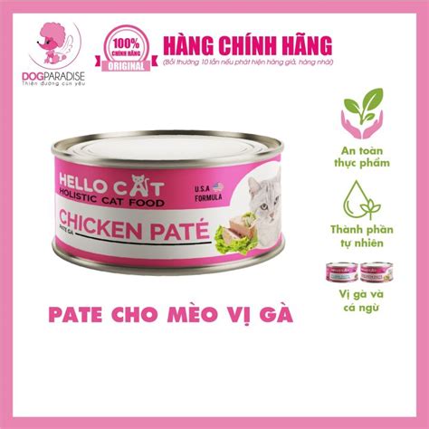 Pate Cho Mèo Vị Gà 190g Hello Cat Dog Paradise Lazadavn